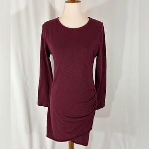 Wasabi & Mint Long Sleeve Ruched Dress